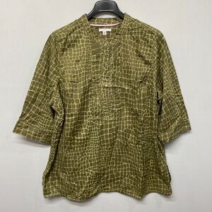 Isaac Mizrahi Live! Women 3/4 Sleeve Blouse Top Shirt Size 3X Cotton B340 -1